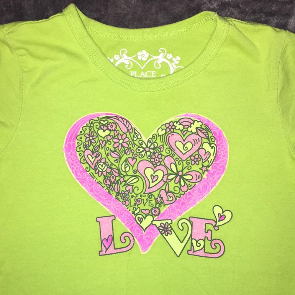 Children’s Place 1989 Heart 💗 Top sz M 7/8